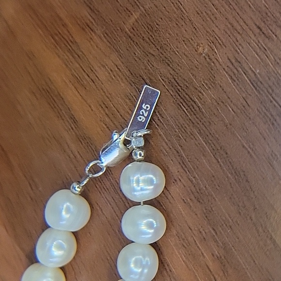 STERLING FRESHWATER PEARL NECKLACE - Picture 7 of 9